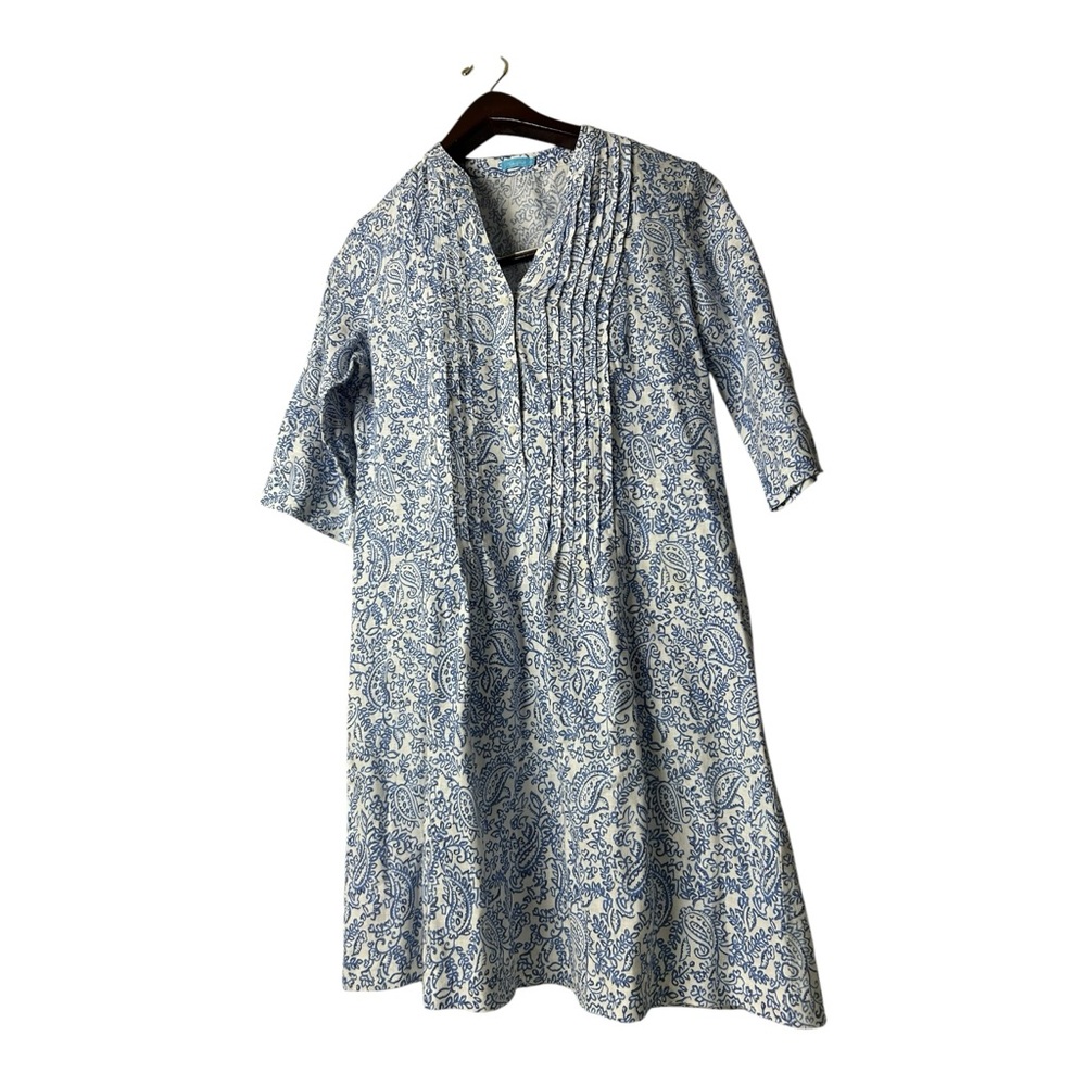 J. McLaughlin Blue Riviera 100% Linen Dress
paisley pintuck Dress size XS - Picture 7 of 9